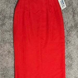 Vintage Michelle New York Women’s Red Skirt Size 10 Made in USA NWT